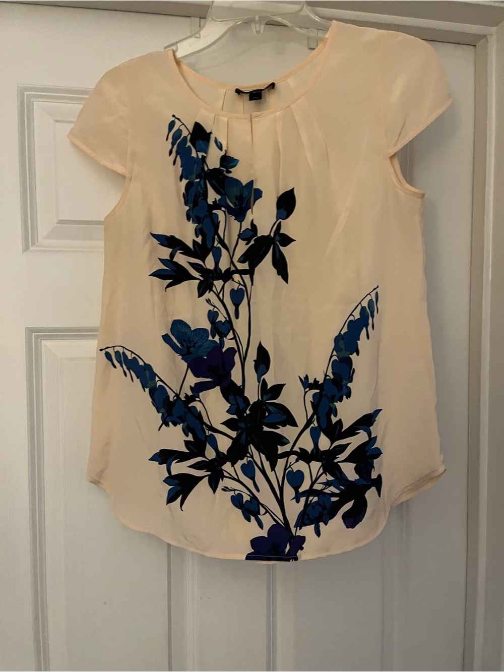 J.Crew Blush Pink Floral Blouse – Size 2
